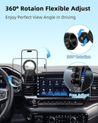 PZK Car Phone Holder for 2022-2026 Chevy Silverado/GMC Sierra 13.4'' Screen | Compatible with MagSafe Magnetic Phone Mount 360° Rotation Hands-Free Chevy LT/RST/ZR2/LTZ/LT Trail Boss/High Country