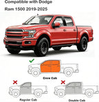 in-Channel Window Rain Guards Fit for Truck Dodge RAM 1500 2019-2025 Crew Cab, Extra Durable Side Window Wind Deflectors Vent Visors, Vent Sun Shades rain Shields Dark Smoke 4 Piece Set