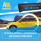 Extra Durable Window Deflectors Tape-On Window Visors Rain Guards Fit for Honda CR-V (CRV) 2007-2011, Sun Visors, Wind Vent for Shades, Exterior Car Accessories - 4pcs. AG0960
