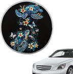 Sea Turtle Steering Wheel Cover Sun Shade 17 inch Universal Anti-Heat Steering Wheel Accessories,Block UV Rays Cool in Summer,Universal Steering Wheel Sunshade for Cars SUV Truck Van