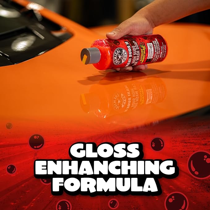 CWS_101_16 Maxi-Suds II Foaming Car Wash Soap (Works with Foam Cannons, Foam Guns or Bucket Washes) Safe for Cars, Trucks, Motorcycles, RVs & More, 16 fl oz, Cherry Scent