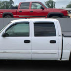 Side Car Window Visors rain Guards Compatible with 2001-2006 Chevy Silverado/GMC Sierra 1500/2500/3500/1500 HD/2500 HD Crew Cab, Vent Deflector Window Rain Guard Sun Shade Visors