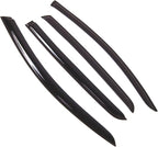 WD2-749 Dark Smoke 4 Pcs Set Window Visor (Outside Mount) Deflector Rain Guard Compatible with 2009-2013 Volkswagen Golf