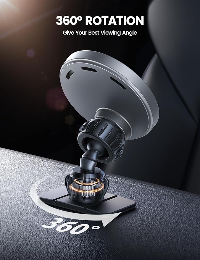 15W for MagSafe Car Mount Charger - [20X Strong Magnets] Wireless Car Phone Holder Charger, Magnetic Phone Holders for Car Vent Dash Accessories for Women Men for iPhone 17 Pro Max Silver