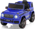 Licensed Mercedes-Benz G63 Car for Kids, 12V 7AH Ride on Car w/Parent Remote Control, LED Headlights, Music Player & Horn, Soft Start, Low Battery Prompt, Kids Electric Car, Blue