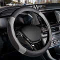 Car Steering Wheel Cover, Microfiber Leather Steering Wheel Covers with Anti-Slip Lining, Breathable Elastic Car Steering Wheel Protector, Universal Standard Size 14-15 inch