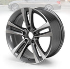 New 18" x 8" Premium Aluminum Alloy Wheel Rim Compatible with 2012-2020 BMW 320i 328i 330i 335i 340i 428i 430i 435i 440i OEM Design Replacement Rim, Direct Fit, OE Stock Specs, Gunmetal Gray