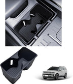 Cup Holder Insert for Hyundai Santa Fe 2026 2025 2024 Accessories Center Console Silicone Cup Holder Bottle Holder Organizer Non-Slip Interior Decoration for Hyundai Santa Fe 2024-2026 Black