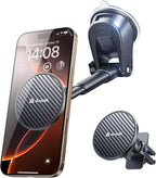 for MagSafe Car Mount [85+LBS Strongest Suction & 2026 Military-Grade N55] Retractable Magnetic Phone Holder for Car Dashboard Windshield Vent, Car Phone Holder for iPhone 17 Pro Max 16 15 14