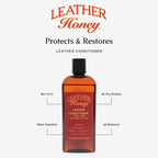 Complete Leather Care Kit Including 8 oz Cleaner and 8 oz Conditioner for use on Leather Apparel, Furniture, Auto Interiors, Shoes, Bags and Accessories