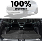 Cargo Trunk Mat & Backrest Mats for Hyundai Palisade 2026 All Weather TPE Custom Fit Car Trunk Mats Cargo Liner & Seatback Mats Accessories, Black
