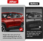 Seltos Rain Guards - Window Visors for Kia Seltos 2021-2025, Outside-Mount Tape-On Side Window Wind Deflectors for Seltos Accessories, Vent Visors Shades Rainproof 4PCS