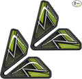 Craedli 2PCS Sport Style Car Door Edge Protector, Anti-Collision Automotive Door Corner Guards, Universal Self-Adhesive Vehicle Exterior Decoration Accessories for Car, Truck, SUV (Green)