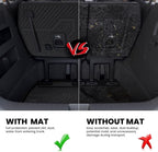 Cargo Mat & Backrest Mats for Kia Carnival 2026 2025 2024 2023 2022 / Kia Carnival Hybrid 2025-2026, All Weather TPE Custom Fit Mats Car Trunk Mat Cargo Liner Accessories, Black