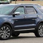 Window Rain Guards Visors for 2011 2012 2013 2014 2015 2016 2017 2018 2019 Ford Explorer, Window Vent Wind Shades Deflectors Shield for 11-19 Explorer
