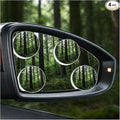1.94" Car Blind Spot Mirror, 360° Adjustable Round HD Glass Convex Rear View Mirror, Self-Adhesive Frameless Wide Angle Auto Exterior Side Blind Spot Mirrors, Fit for Most Cars (4PCS)