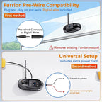 20-Mins Easy Install RV Backup Camera Wireless for Furrion: HD 1080P Rear View Camera with 7-Inch DVR Monitor - Clear Night Vision Wide View Reverse Camera with AI Detection