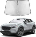 Windshield Sun Shade Compatible for Mazda CX-30 2019–2026 | Custom Fit Crossover Front Window Sunshade | Foldable Heat & UV Reflective Sun Visor