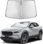 Windshield Sun Shade Compatible for Mazda CX-30 2019–2026 | Custom Fit Crossover Front Window Sunshade | Foldable Heat & UV Reflective Sun Visor