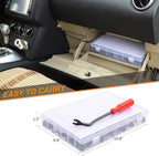 190 Pcs Car Retainer Clips & Fastener Remover - 18 Most Popular Sizes & Applications Auto Push Pin Rivets Set -Door Trim Panel Clips for Toyota, Honda, Nissan, Mazda - Bonus Fastener Remover