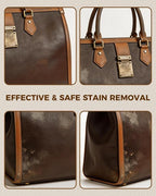 Leather Cleaner Set for Louis Vuitton, Powerful Stain Removal with Gentle Care, Cleaning Kit for LV Handbags, Wallets, Purses and Other Luxury Bags