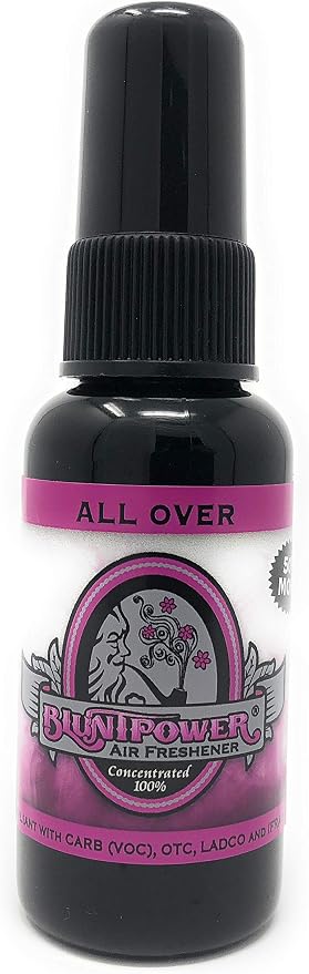 (All Over, 1 Pack) Concentrated Air Freshener Spray - Oil-Based Room Diffuser Spray - Long-Lasting Bathroom Scent, Car Freshener & Odor Eliminator