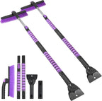 2-Pack 57" Extendable Snow Brush with Ice Scraper for Car Windshield, 2-in-1 Rotating Head Snow Remover for SUV, Truck, and Car