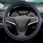 Car Steering Wheel Cover for Chevy Silverado 1500 2500 3500, Tahoe, Equinox,Traverse,Colorado, Automative Accessories for Chevy, Sporty Design,Blue