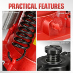 20 Ton Air Hydraulic Bottle Jack Air-Operated Hydraulic Bottle Jack Portable Low Profile Manual Jack Air Jack for Car Pickup Truck RV Auto Repair w/Handle, TOOLS-00769