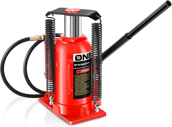 ‎ Air Hydraulic Bottle Jack - 20 Ton (40,000 lbs) Capacity, Manual Handle and Air Pump for Car Pickup Truck RV Auto Repair,TOOLS-00323