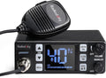 CB-606 CB Radio, 40 Channel Mobile CB Radio with AM/FM/PA Modes, 2.2’’ LCD Screen, Instant Channel 9/19, VOX, Roger Beep, TOT, ASQ/SQ, for Off-Road Adventure