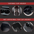 2 in 1 Car Cup Holder Expander with Phone Holder, 2.6"-3.93" Vehicle Cupholder Extender Adapter with Expandable Base, Auto Interior Water Bottle Accessories, Universal fit