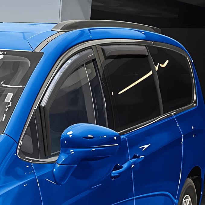 Goodyear Shatterproof in-Channel Window Deflectors for Chrysler Pacifica 2017-2026, Rain Guards, Window Visors for Cars, Vent Deflector, Car Accessories, 4 pcs - GY007974