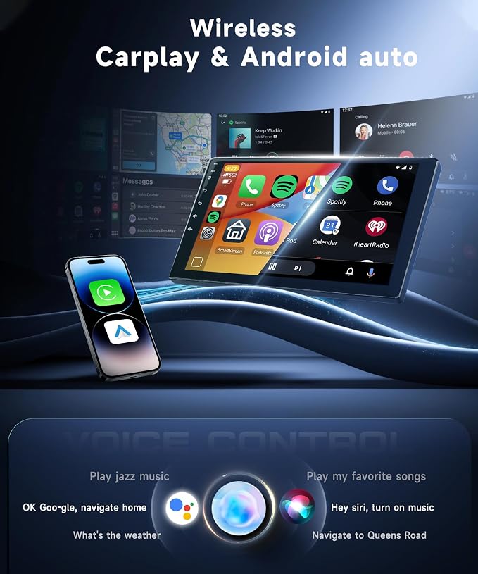 5G WiFi 8Core 4G 64G Car Radio for Honda Civic 2006-2011 Stereo Upgrade 10.1inch 1280x720P QLED Touch Screen 5.1Bluetooth DSP FM/RDS Wireless CarPlay Android Auto GPS SWC Backup Camera