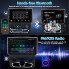 9" Touchscreen Car Stereo for Ram 2013-2019 with CarPlay & Android Auto | GPS Navigation, Bluetooth, SWC, FM/RDS, AHD Backup Camera, Android 13 OS, 2+32GB