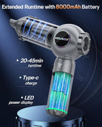 Handheld Car Vacuum Portable Cordless 25000Pa High Power Small Mini Hand Vacuum Rechargeable 4-in-1 Wireless Handheld Vac for Car Office Desktop Home Cleaning Ideal Gifts for Men & Women