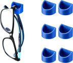 Sunglass Organizer 6 Pack, Glasses Holder & Eyeglass Holder for Eyewear, Sunglasses, Reading Glasses. Sunglass Holder for Home, Office, Car, Driver, Workshop. Glasses Accessories (Blue)