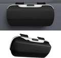 Sunglasses Holder for Car Sun Visor, Protective Automotive Eyeglasses Storage Case Hanger, Car Sunglass Holder Suitable for Truck and Sedan to Place Sunglass (Black)
