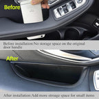Front Row Door Side Organizer Compatible with Mercedes Benz GLC GLC250 GLC300 GLC350 GLC43 AMG C-Class Sedan C300 C450 C63 AMG W205 2015-2022 Armrest Phone Container Storage Box Handle Pocket