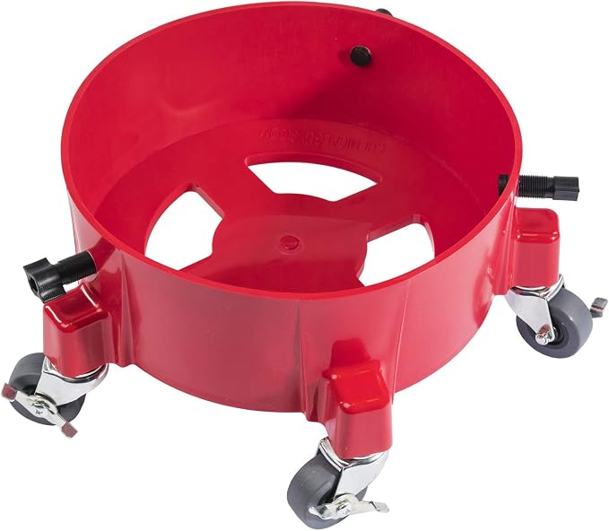 Creeper Rolling Bucket Dolly - Heavy Duty Mobile Dolly Cart for Car Wash, Detailing, and Garage Use, 5 Caster Wheels with 360° Rotation, Fits Standard 3.5 to 7.5 Gallon Buckets