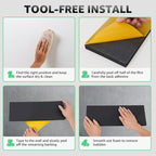 Garage Wall Protector, 4 Pack Garage Car Door Protector Bumper Guard for Car Doors Anti-Collision Waterproof Inflaming Ultra Self Adhesive EVA Foam for Warehouse (4 Pack: 16-17/32" x 5-29/32" x.79)