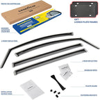 Goodyear Shatterproof in-Channel Window Deflectors for Honda Odyssey 2018-2026, Rain Guards, Window Visors for Cars, Vent Deflector, Car Accessories, 4 pcs - GY007755