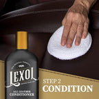 Leather Cleaner & Conditioner Kit by for Furniture, Car Interior, Shoes, Handbags, Includes 2 Application Sponges, Two-Step System, 16 Oz Each