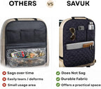 2 Pack Car Back Seat Cover 3 Pocket + 1 XLarge Pocket Organizer Protector from Dirt Scratches Mud Fit All Automotive Model Waterproof Durable Preventing the Impact of Children Kick 17"x25"