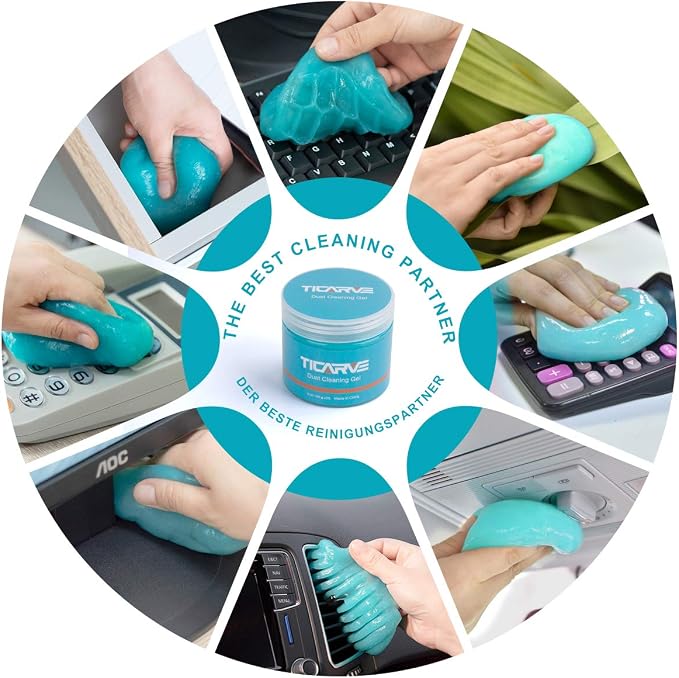 Cleaning Gel for Car Detail Tools Car Cleaning Automotive Dust Air Vent Interior Detail Putty Universal Dust Cleaner for Auto Laptop Car Slime Cleaner