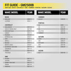GM2500B Double DIN or Single DIN with Pocket Radio Installation Dash Kit Compatible with Select 2004-2021 GM Vehicles - Car Stereo Install Kit - See Fit Guide in Images to Verify Your Vehicle