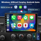 4+64GB 5GWiFi6 Upgrade Car Radio for Chevy Silverado 1500 GMC Sierra 1500 2007-2013, Tahoe Yukon 2007-2014, Equinox Acadia Savana 10" Touch Screen Stereo, Wireless Carplay Android Auto Camera GPS FM