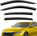 Extra Durable Window Deflectors Tape-On Window Visors Rain Guards Fit for Honda Accord 2018-2022, Sun Visors, Wind Vent for Shades, Exterior Car Accessories - 4pcs. AG0183