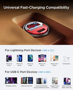 90W USB C Car Charger Fast Charge, PD45W & QC45W, Flush Fit, Extra 3.3ft Type C Cable, All Metal, Cigarette Lighter USB Charger for iPhone 16 15 Pro Samsung S25 S24 S23 Ultra Pixel 8/8Pro/7-Red