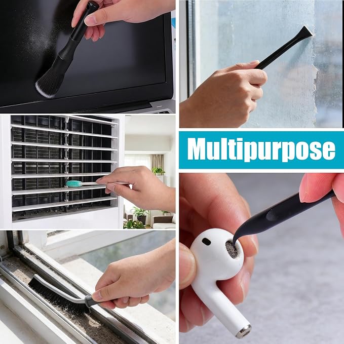 Car Detailing Kit Interior,Car Cleaning Interior Cleaner Brush Kit Tool,Car Care Detail & Clean Supplies Accessories Kits,Suitable for Auto,SUV,Truck,Sedan,Dashboard,Panel,10 Pcs Tools Sets